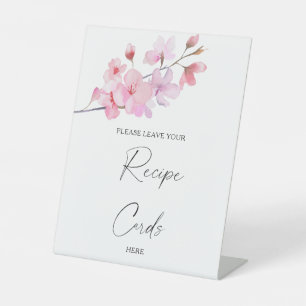 Sakura - Your recipe card here Poster Pedestal Sign