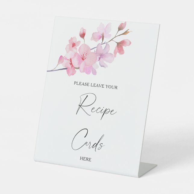 Sakura - Your recipe card here Poster Pedestal Sign (Front)
