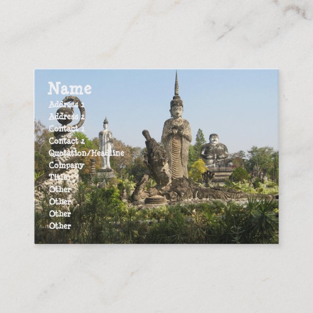 Sala Keo Kou, Nong Khai, Thailand Business Card (Front)
