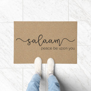 Salaam Peace Be Upon You Modern Muslim Doormat