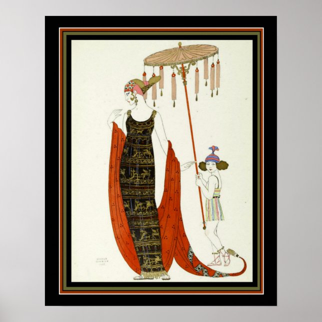 "Salabaccha" 1927 Barbier Art Deco Print 16x20 (Front)