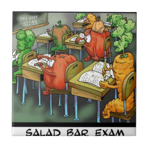 Salad Bar Exam Funny Tile