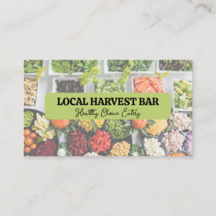 Salad Bar Restaurant Business Card