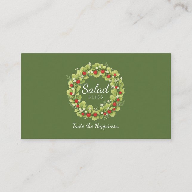 Salad Bliss Business Card (Front)