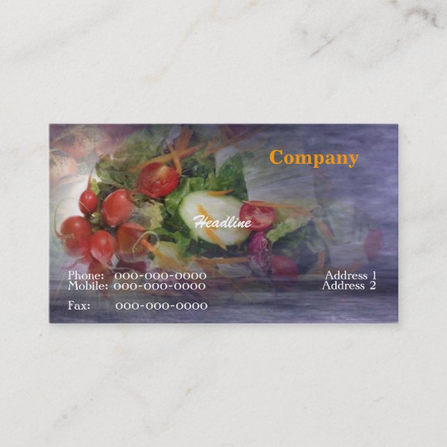 Salad Business Card (Front)