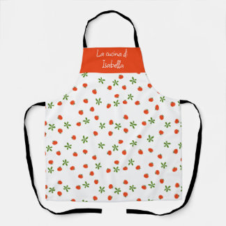 Salad caprese italian kitchen whimsical food pasta apron