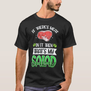 Salad Diet Vegan and Vegetarian Kale Meat T-Shirt