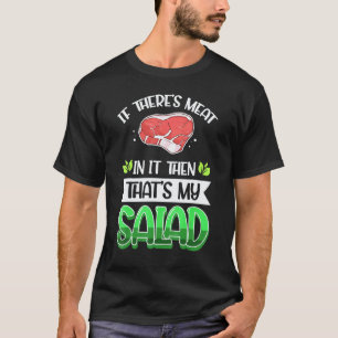 Salad Diet Vegan and Vegetarian Kale Meat T-Shirt