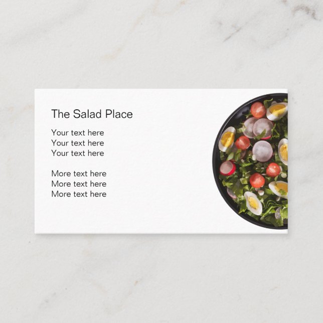Salad Restaurant Business Cfard Business Card (Front)
