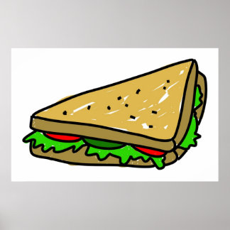 Salad Sandwich Poster
