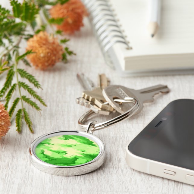 "Salad Spinner" Geometric Art Key Ring (Side)