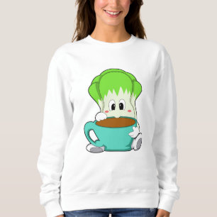 Salad with Cup of Coffee Sweatshirt