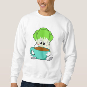 Salad with Cup of Coffee Sweatshirt