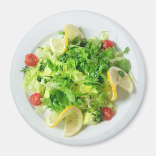 Salad with Lemons and Tomato Refrigerator Magnet
