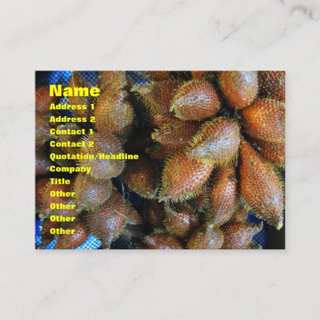 Salak [Snake Fruit] Business Card (Front)