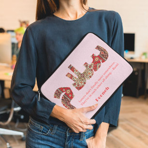 Salam   Anniversary Gifts for Iranian Girlfriend Laptop Sleeve