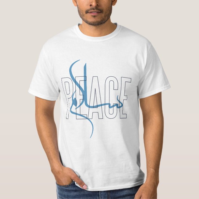 Salam Peace Arabic Calligraphy T-Shirt (Front)