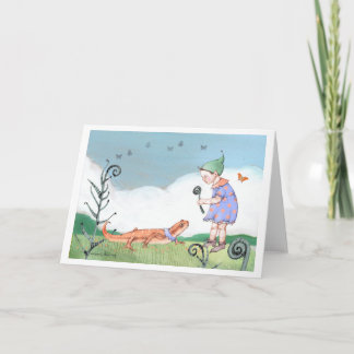 Salamander and Elf Card