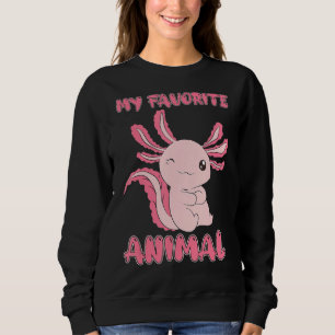 Salamander Mexican Amphibian Animal Lover Axolotl Sweatshirt