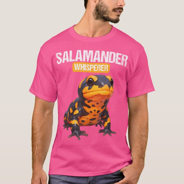 Salamander Whisperer Salamanders Fire Salamander T-Shirt (Front)