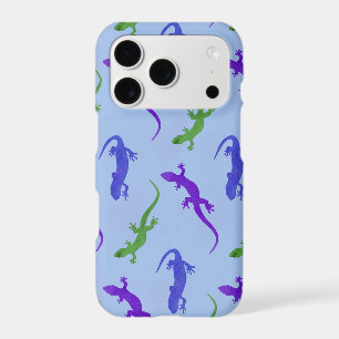 Salamanders in Blue, Green, and Purple