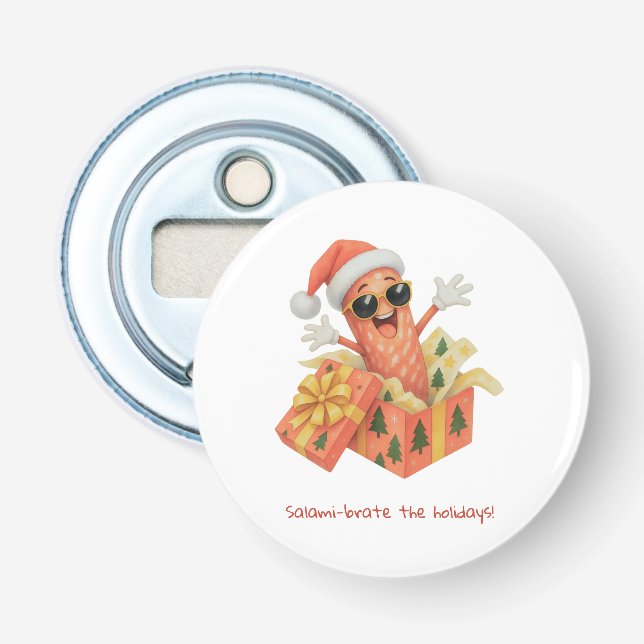 salami-brate the holidays! bottle opener (Front)
