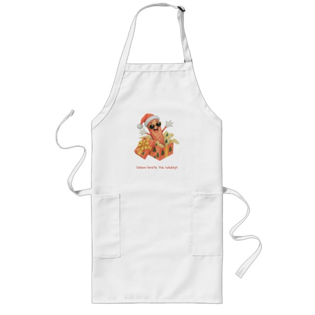 salami-brate the holidays! long apron (Front)