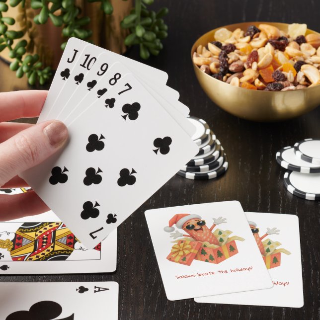 salami-brate the holidays! playing cards (In Situ)