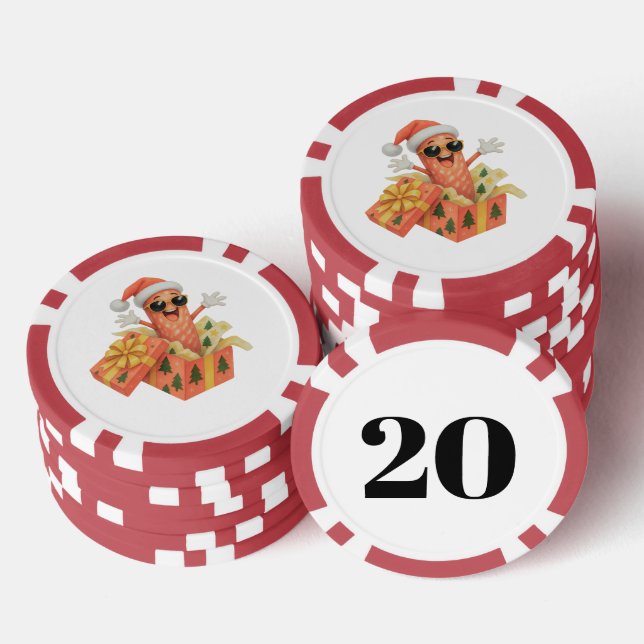 salami-brate the holidays! poker chips (Stack)