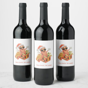 salami-brate the holidays! wine label
