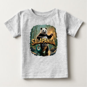 Salapanda Illustration – Salamander Panda Funny Baby T-Shirt