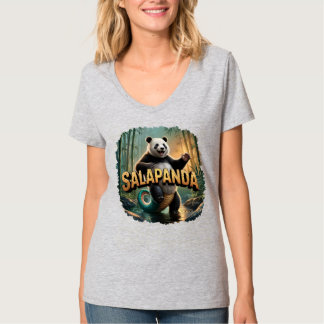 Salapanda Illustration – Salamander Panda Funny T-Shirt