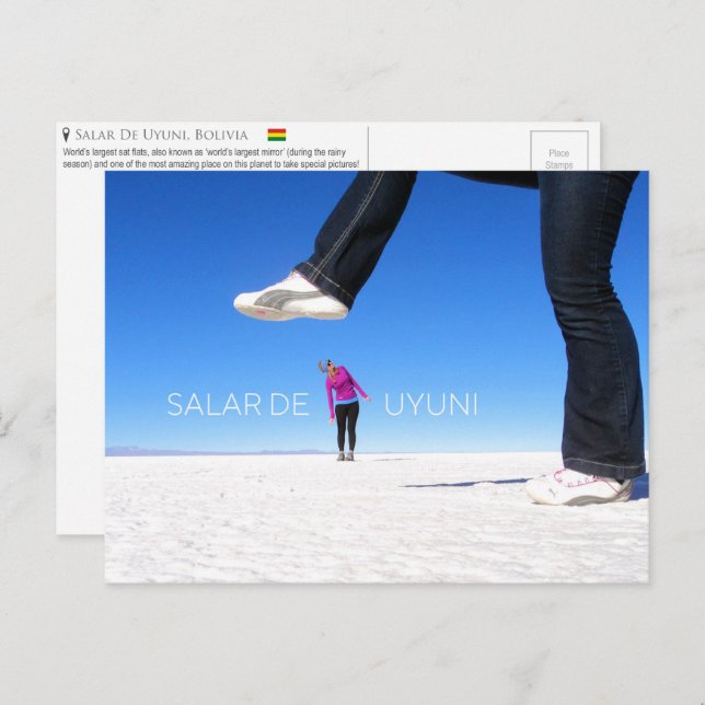 Salar De Uyuni, Bolivia Postcard (Front/Back)