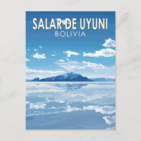 Salar de Uyuni Bolivia Travel Art Vintage