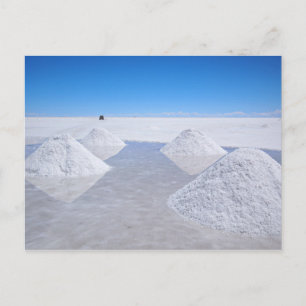 Salar de Uyuni salt flats postcard