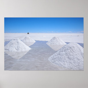 Salar de Uyuni salt flats poster print