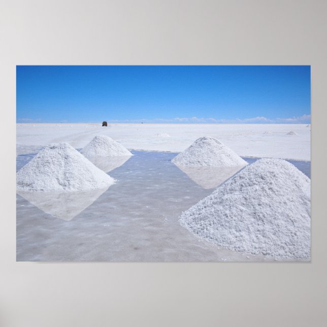 Salar de Uyuni salt flats poster print (Front)