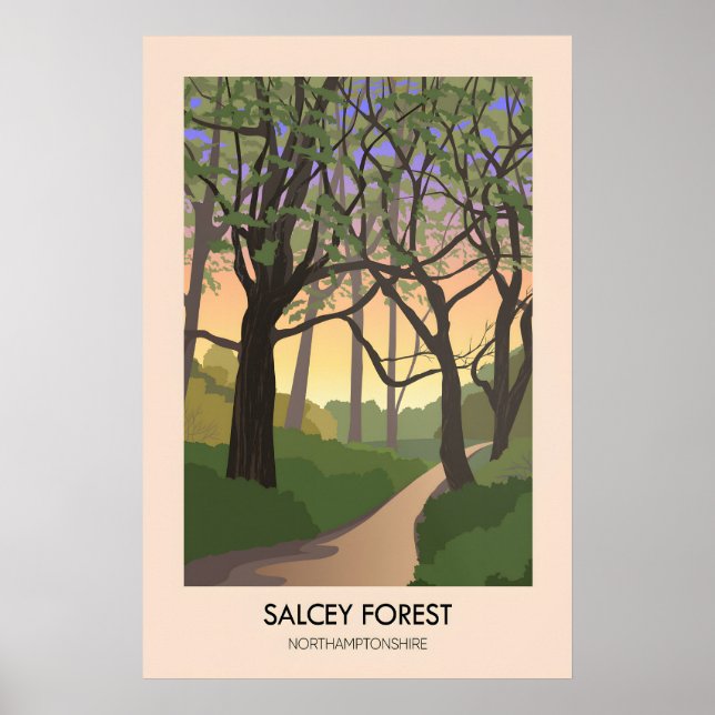 Salcey Forest Travel Poster (Front)