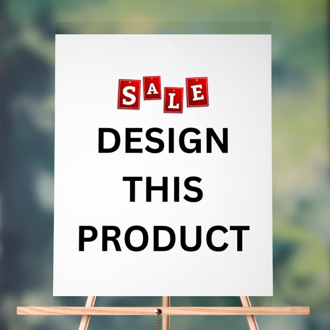 SALE! Acrylic Sign 18" x 24" - Custom (Neutral)