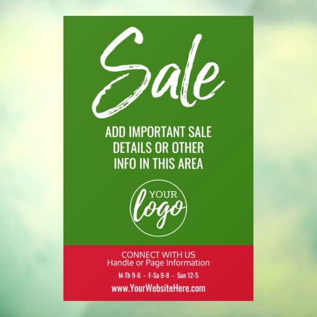 Sale Advertisement with Logo and Store Details (Sheet 3)