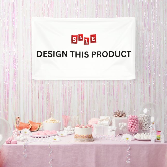 SALE! Banner - 3' x 5' - Indoor - Custom (Party)