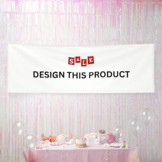 SALE! Banner - 4'x12' - Indoor - Custom