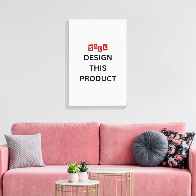 SALE! Canvas Print Premium Wrapped 12"x18" Quality (Insitu(LivingRoom))