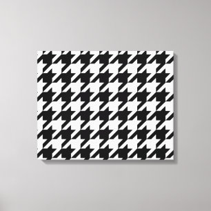 SALE - CLASSIC HOUNDSTOOTH WALL ART Wrapped Canvas