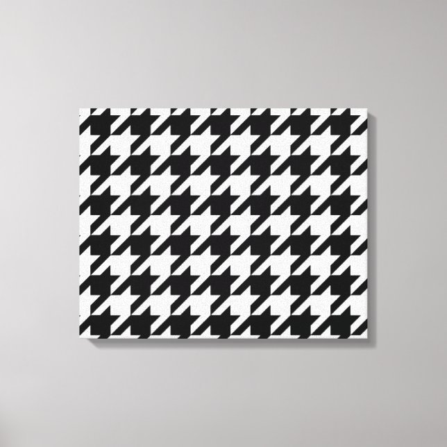SALE - CLASSIC HOUNDSTOOTH WALL ART Wrapped Canvas (Front)