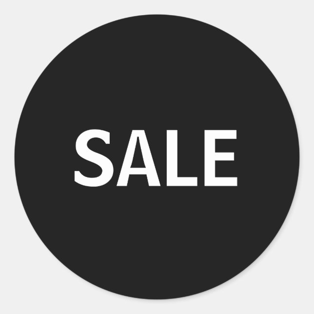 Sale Classic Round Sticker (Front)
