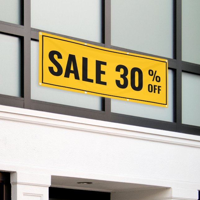 Sale Discount Custom Banner (Outside Building)