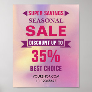 SALE Discount Shop Poster