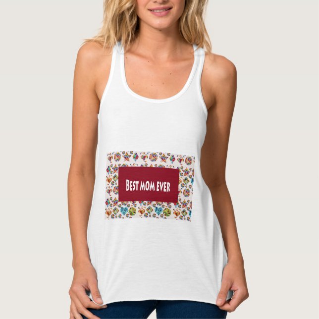 SALE Flowy Racerback Tank Top ADD slogan photo (Front)