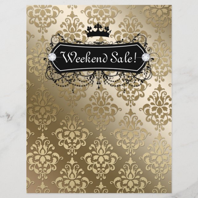 SALE Flyer Fashion Jewellery Salon Crown Gold (Front)